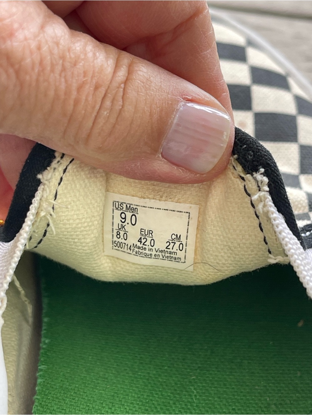 Vans Skateistan Checkerboard Patches Slip On PopCrush Sneakers Mens Size 9 - Picture 4 of 9